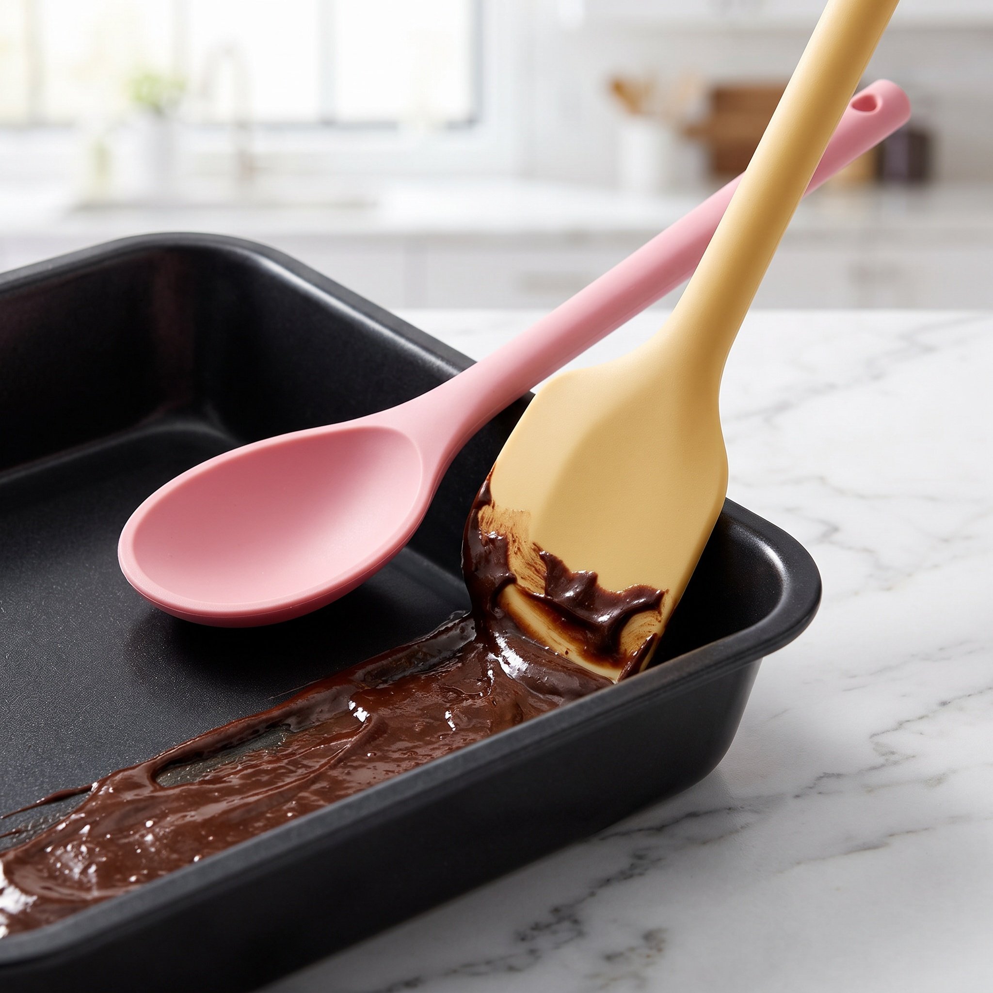 Baking Kitchen Set - ชุดช้อนและตะหลิวซิลิโคนสำหรับทำอาหาร 1 ชุด ทนความร้อน อุปกรณ์ครัว ทำความสะอาดง่าย