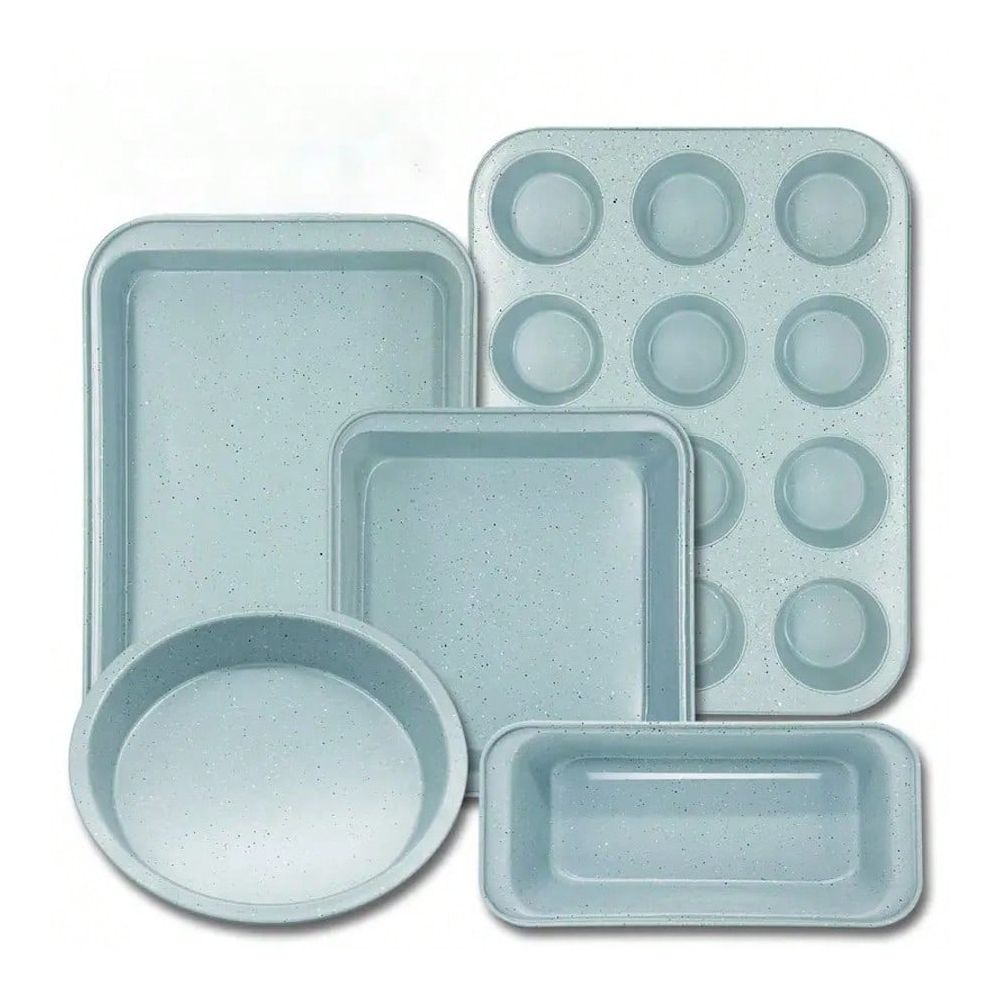 Baking Kitchen Set - ชุดอุปกรณ์อบขนม 10 ชิ้น, อุปกรณ์อบขนมแบบไม่ติดกระทะ, ทำจากเหล็กคาร์บอน, รวมอุปกรณ์เสริมสำหรับการอบขนม