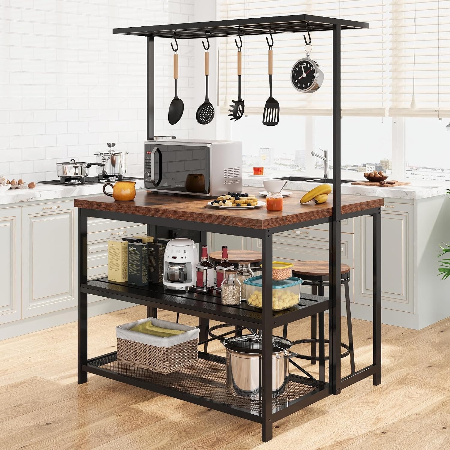 47 นิ้ว ไอส์แลนด์ครัวพร้อมเต้า - Kitchen Baking Rack บทวิจารณ์และราคา