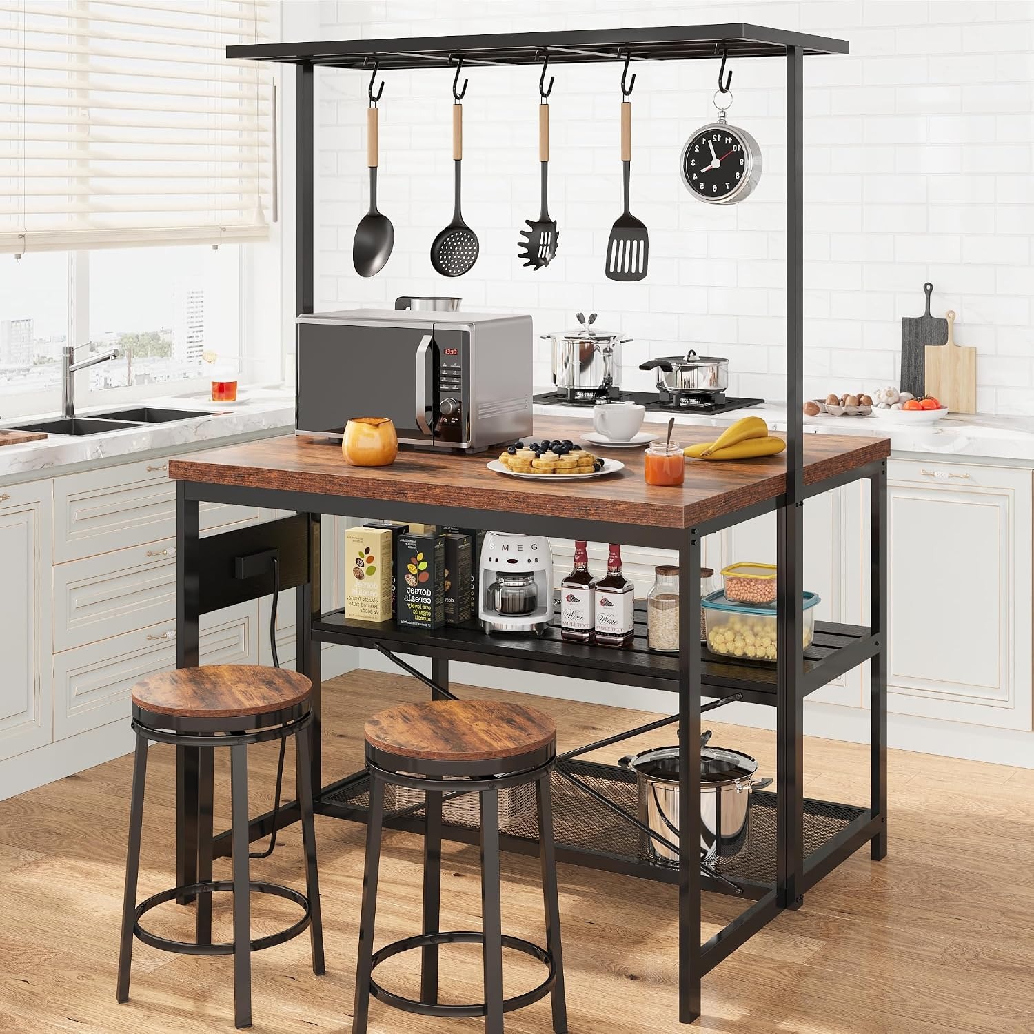 47 นิ้ว ไอส์แลนด์ครัวพร้อมเต้า - Kitchen Baking Rack บทวิจารณ์และราคา